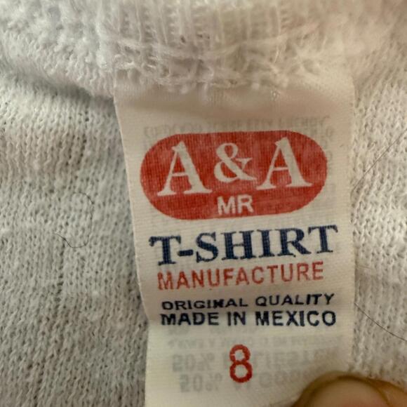 Vintage 80's Youth Size 8-12 Lot of 4 Tank Tee Undershirts White - Picture 6 of 15